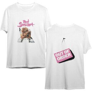 1986 Rod Stewart Concert Tour Double Sided Music Rock Singer Fan Graphic 05